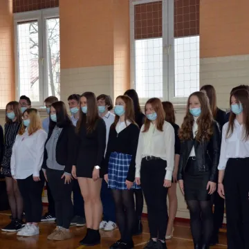 Ślubowanie uczniów przedborskiego liceum