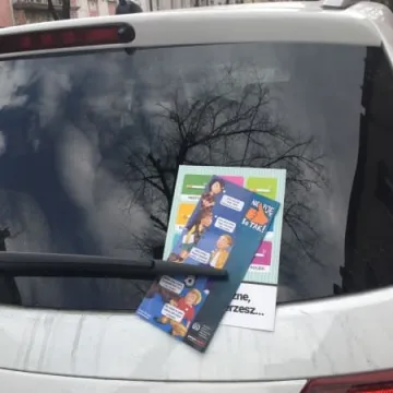 Uliczny happening uczniów Mechanika