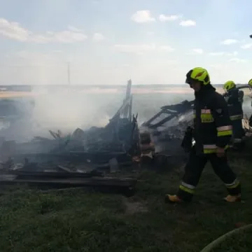 Sokola Góra – pożar drewnianego budynku