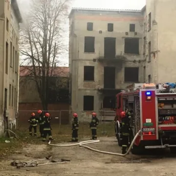 Pożar w pustostanie przy ul. Kościuszki