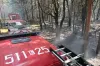 Płonie las przy drodze Radomsko-Szczepocice Rządowe