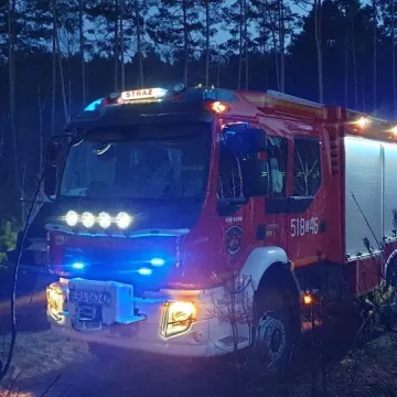 Pożar lasu w Małej Wsi w gm. Żytno