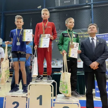 Zapaśnicy na podium
