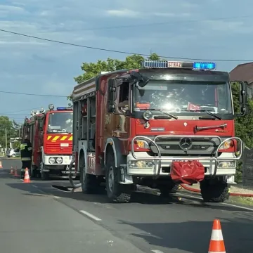 Spaliła się stodoła w Jedlnie Drugim
