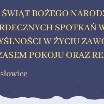 Życzenia z okazji Świąt Bożego Narodzenia