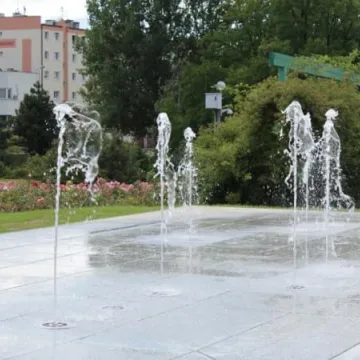 Fontanna w parku już działa