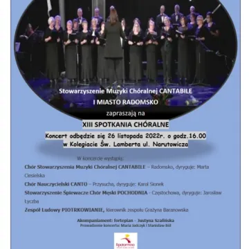 „Cantabile” zaprasza na XIII Spotkania Chóralne