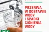 Bartodzieje z możliwymi spadkami ciśnienia wody. PGK informuje o utrudnieniach