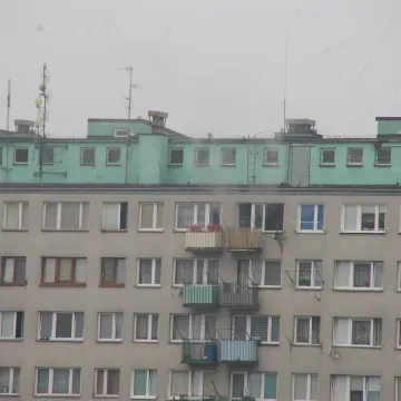 Pożar w wieżowcu w Radomsku