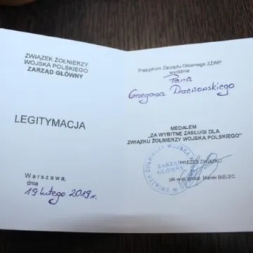 Medal za zasługi dla G. Drzewowskiego