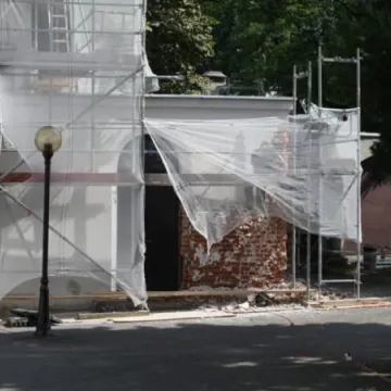 Remont klasztornej dzwonnicy 