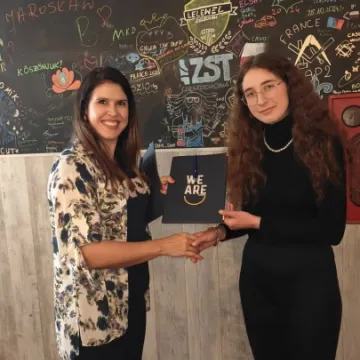 Zakończenie stażu uczniów ZSE z certyfikatami