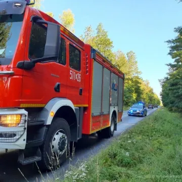 Dachowanie samochodu w Dąbrówce. Kierowca był pijany