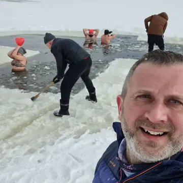 Walentynkowe morsowanie w Zakrzówku Szlacheckim