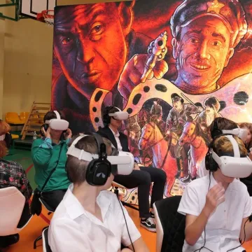 Innowacyjna lekcja historii w szkole w Strzałkowie