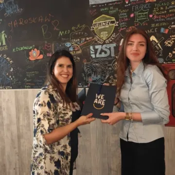 Zakończenie stażu uczniów ZSE z certyfikatami