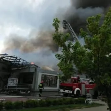 Wielki pożar sklepu Lidl na ul. Jagiellońskiej