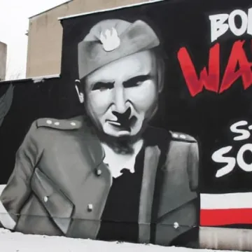 Patriotyczny mural gotowy 