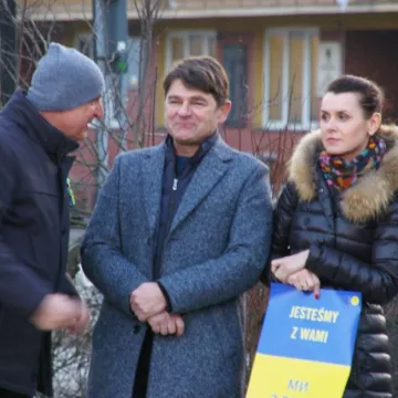 Radomsko: Wiec solidarności z Ukrainą