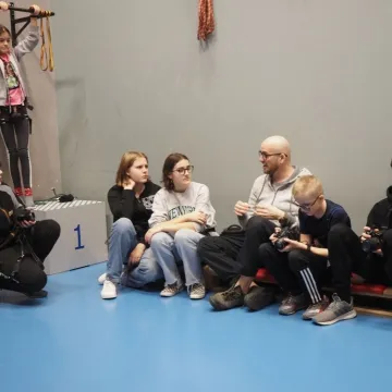 Nauka fotografii na ściance wspinaczkowej