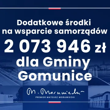 Blisko 48 mln złotych dla samorządów z powiatu radomszczańskiego