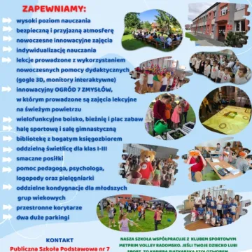 Rekrutacja do klas pierwszych i oddziału przedszkolnego PSP nr 7