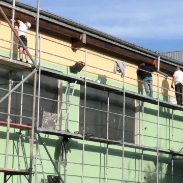 Remont hali sportowej w Strzałkowie prawie zakończony