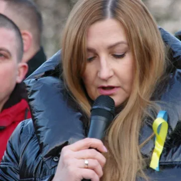 Radomsko: Wiec solidarności z Ukrainą