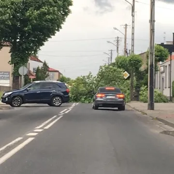 Na ul. Narutowicza w Radomsku wiatr powalił drzewo. Droga jest zablokowana!