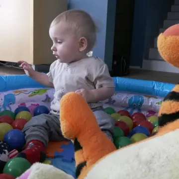 Miłoszek Małysa uczy się oddychać pełnymi płucami