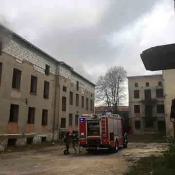 Pożar w pustostanie przy ul. Kościuszki