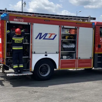 Symulacja wypadku i zarządzanie kryzysowe. Trening 9. Łódzkiej Brygady OT w Radomsku