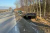 54-latek stracił panowanie nad Audi. Kierowca trafił do szpitala