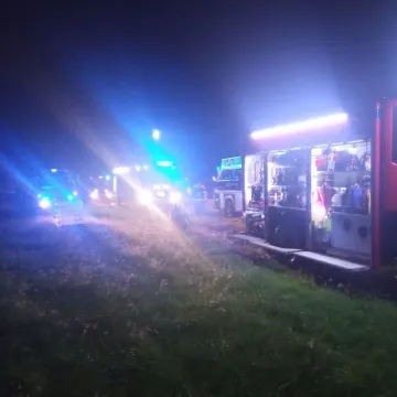 Pożar stolarni w Kolonii Myśliwczów