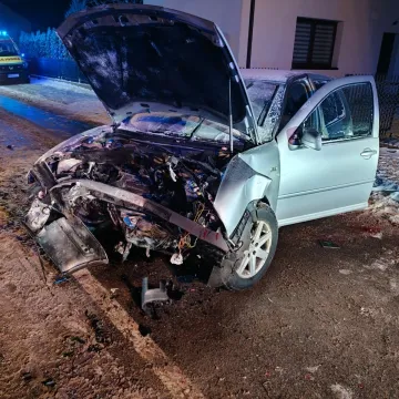 Nie dostosował prędkości. Doszło do zderzenia w Woźnikach