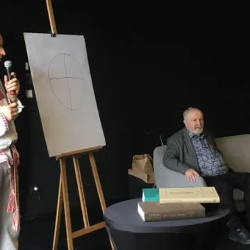 Spotkanie z Jerzym Przybyłem na finisażu wystawy „Rok Słowiański”