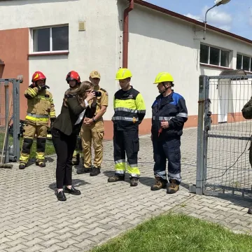 Symulacja wypadku i zarządzanie kryzysowe. Trening 9. Łódzkiej Brygady OT w Radomsku