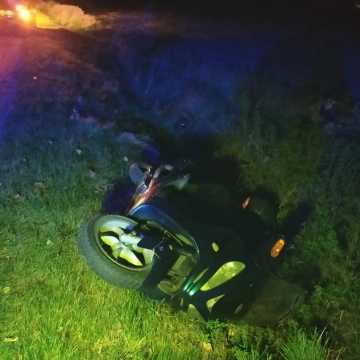 Nietrzeźwy motocyklista spowodował kolizję w Jedlnie