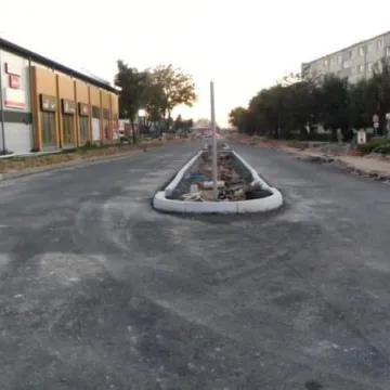 Postęp prac przy przebudowie skrzyżowania 