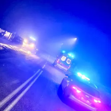 Citroën wypadł z drogi. Jedna osoba została ranna