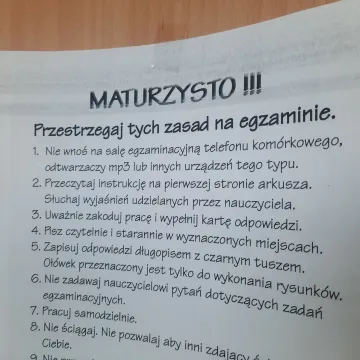 Próbne matury w Radomsku