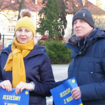 Radomsko: Wiec solidarności z Ukrainą