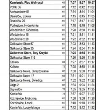 Kamieńsk uruchamia Gminny Transport Publiczny