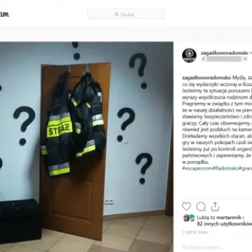 Wyniki kontroli pokoju zagadek w Radomsku