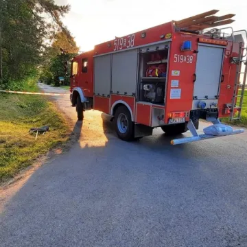 13-letnia rowerzystka została ranna. Helikopter przetransportował ją do szpitala