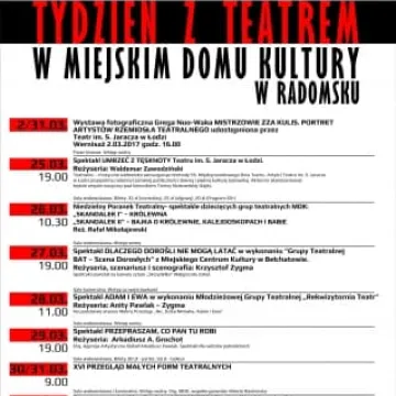 Tydzień z Teatrem w Radomsku