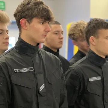 Zajęcia z samoobrony klasy mundurowej z Mechanika