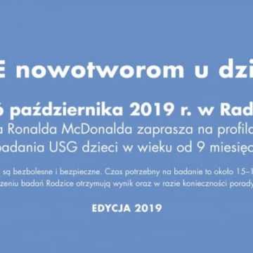 Fundacja Ronalda McDonalda przeprowadzi bezpłatne badania USG w Radomsku