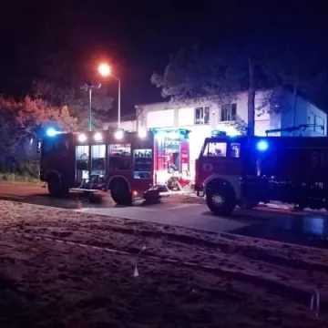 Pożar budynku OSP w Kamieńsku