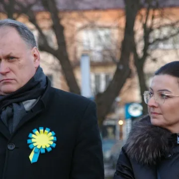 Radomsko: Wiec solidarności z Ukrainą